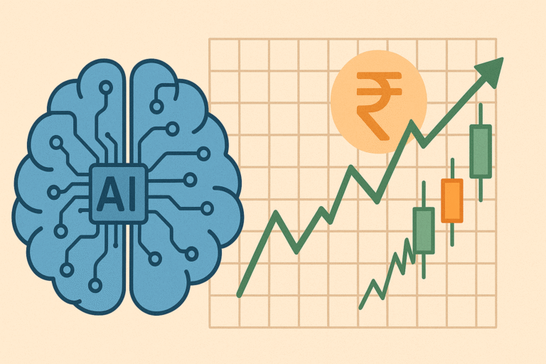 AI Brain and Indian Stock Chart
