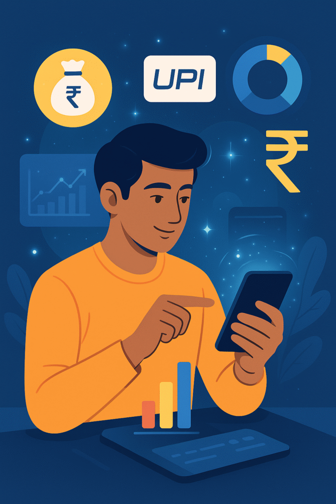 ai finance tools india illustration