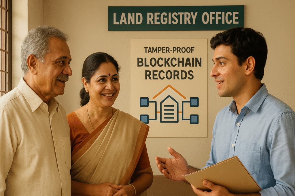 Blockchain land records India government use case