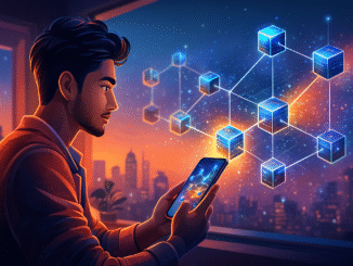 What is blockchain India simple explanation digital network illustration