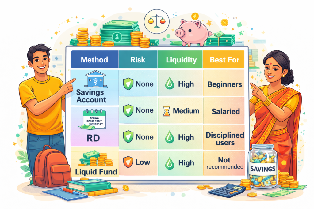 best savings methods india comparison
